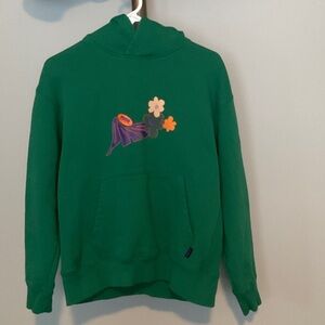 Puma Women’s Green Hoodie with Floral Patch